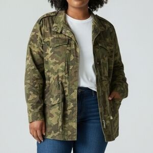 Green Camouflage Utility Jacket